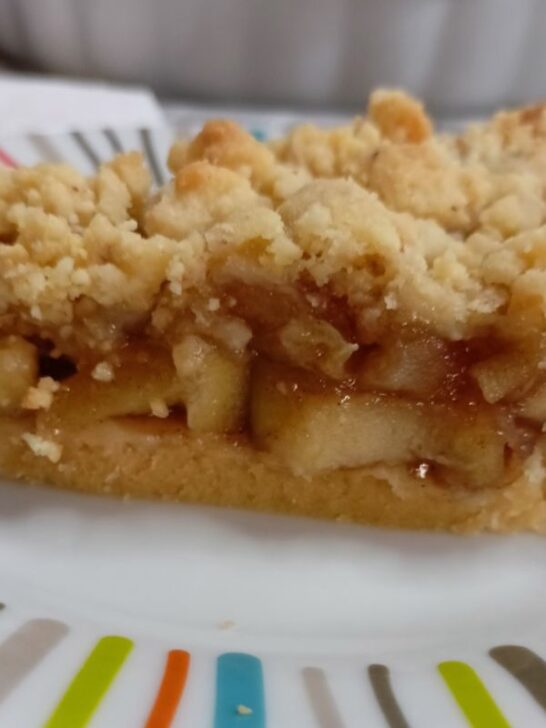 Apple Tart with mixed Nuts  Crumble