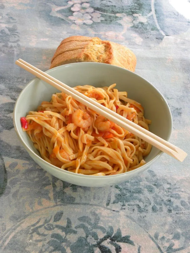 Sweet and Sour Shrimp Noodles image