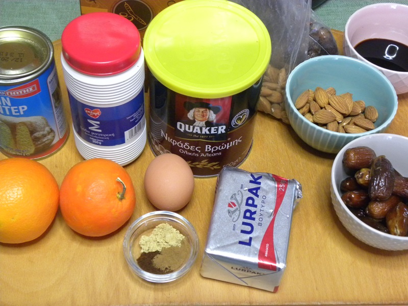 Ingredients needed for the Christmas cookies for toddlers imager