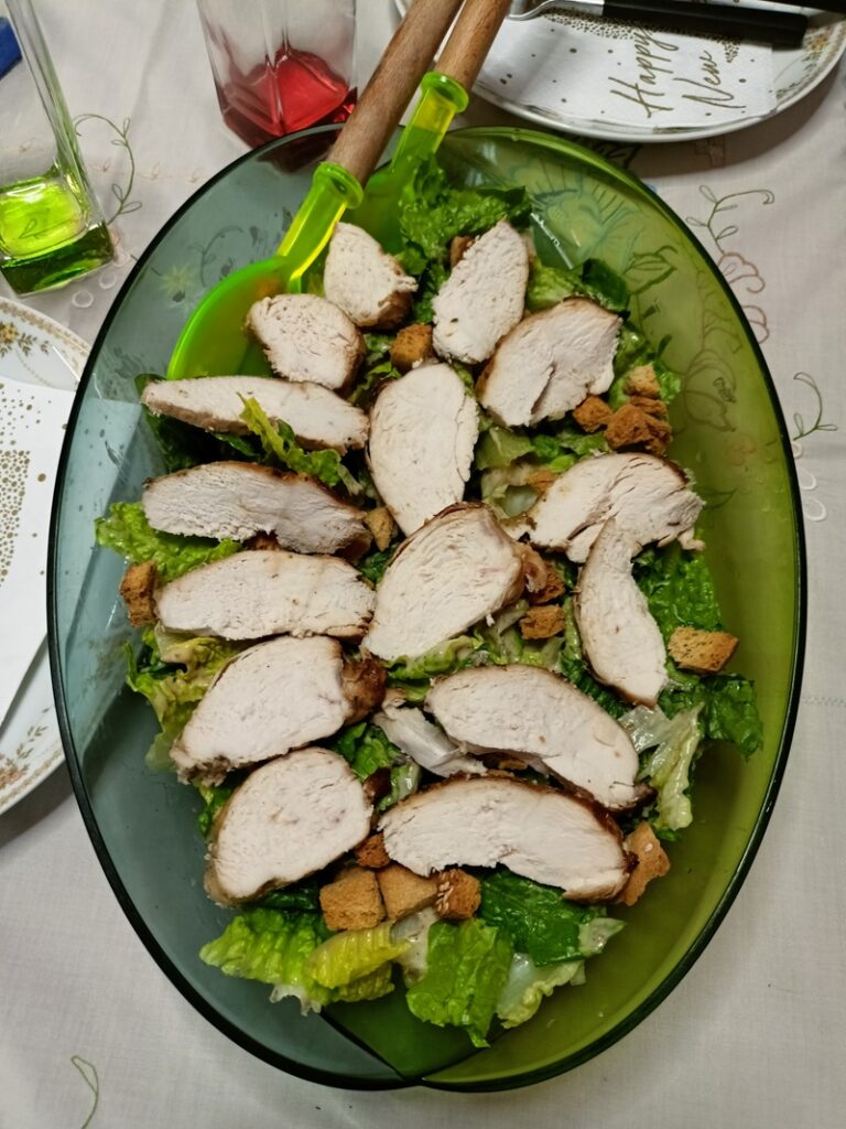 Caesar salad with chicken image