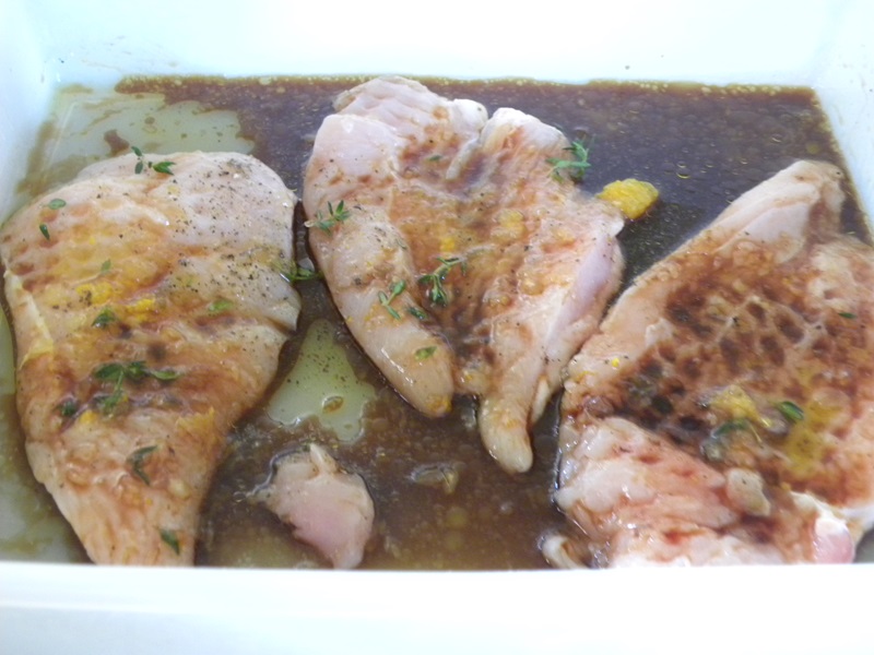 marinating chicken image