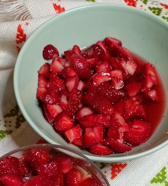 Brandy-Infused Macerated Strawberries