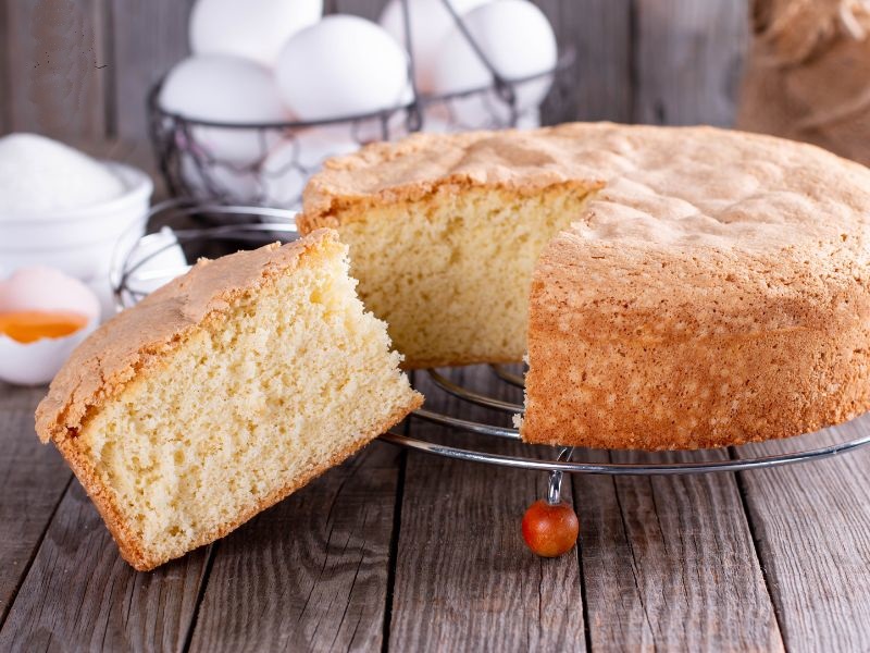 Pound Cake cut photo