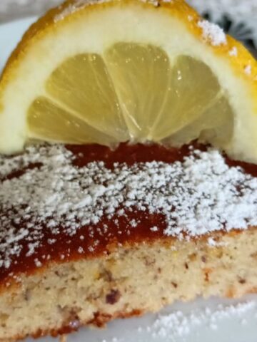 Lemon anthotyros cake image