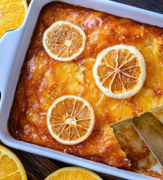 Traditional Portokalopita (Orange Pie)