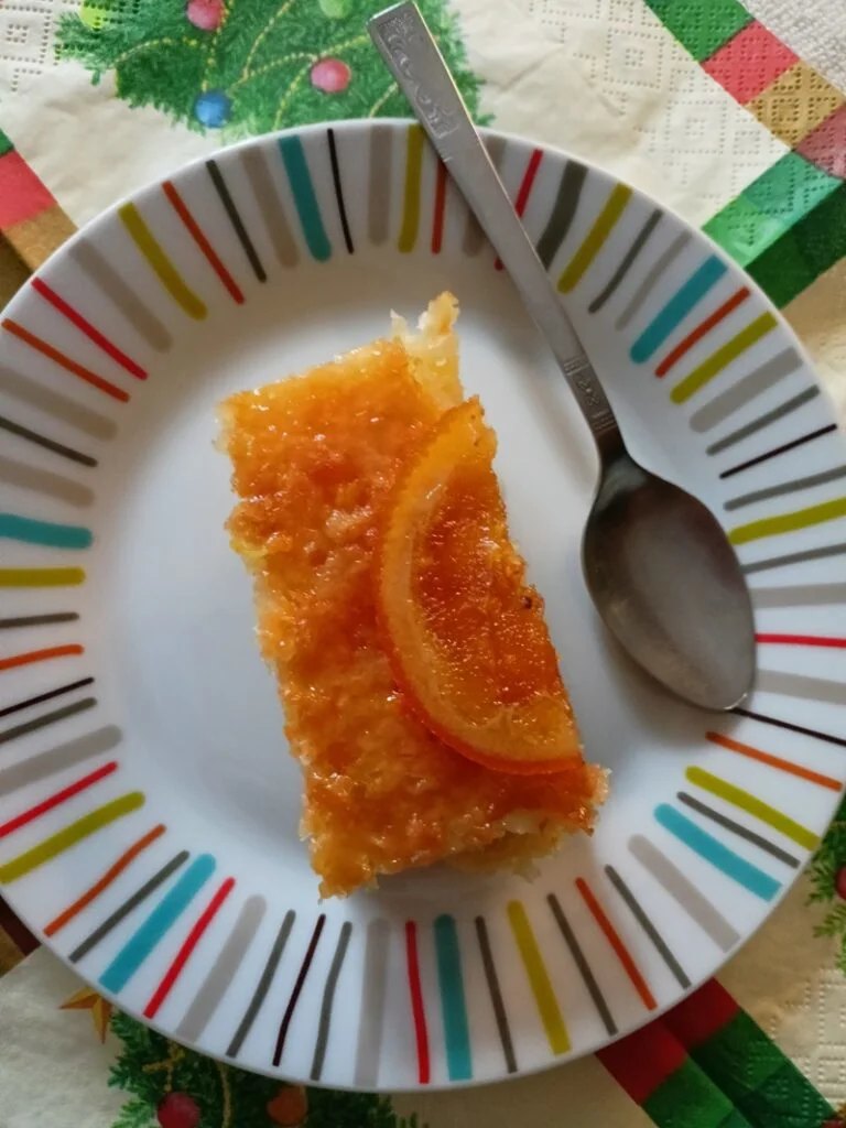 Portokalopita served image