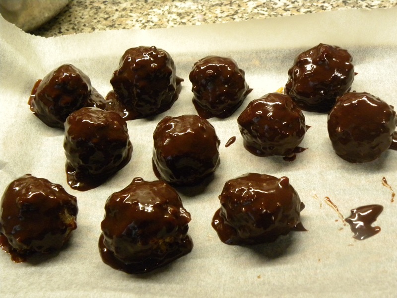 Truffles made with leftover portokalopita image