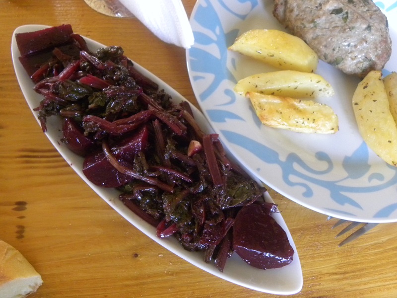 Beets served as a mezze platter image