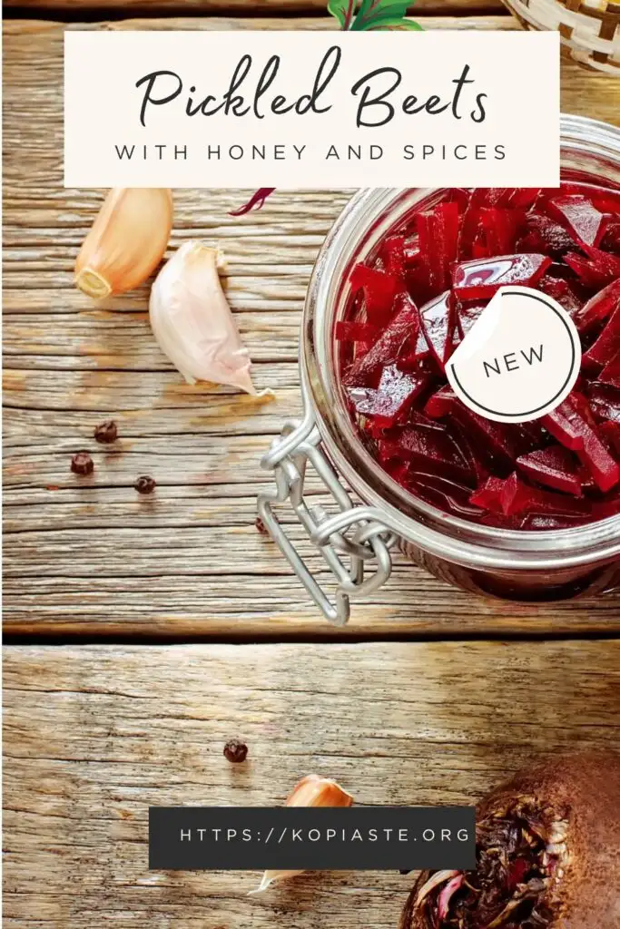 Collage Pickled beets with ingredients image