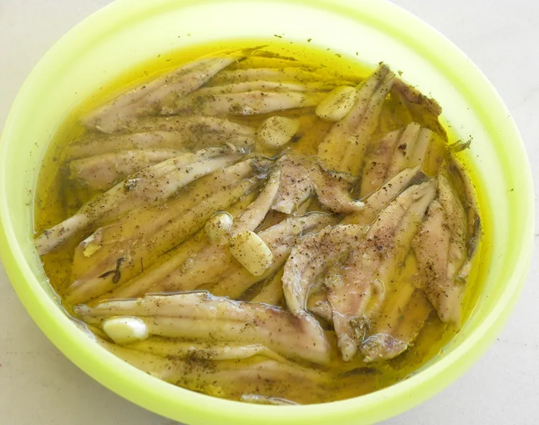 Marinated fresh anchovies image