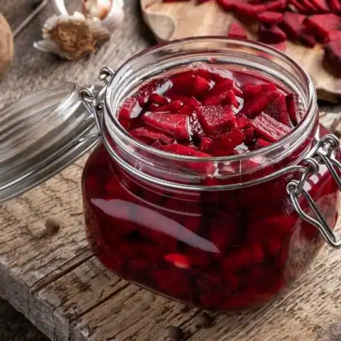 pickled beets in a jar image