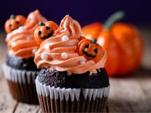 Chocolate cupcake with vegal frosting image