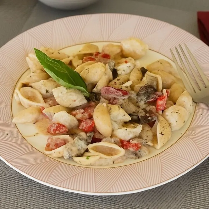 Pasta shells served image
