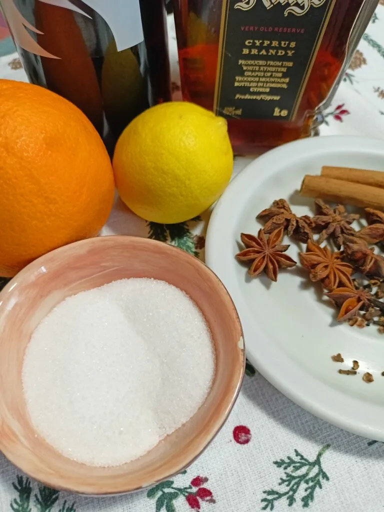 Ingredients to make gluhwein image