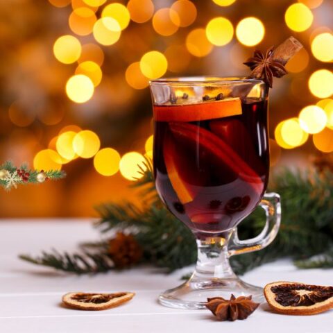 gluhwein in a glass image