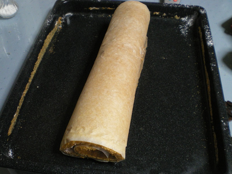 Sponge cake rolled image