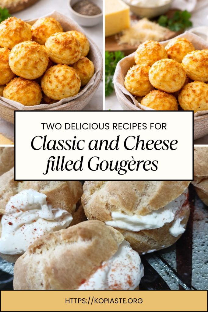 Collage Classic and Cheese filled Goug&egrave;res image