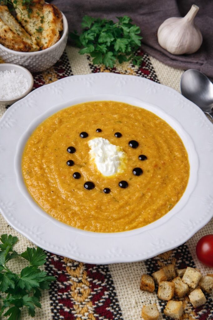 Pumpkin and Carrot soup image