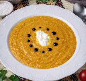 Pumpkin and Carrot soup with sweet potato image