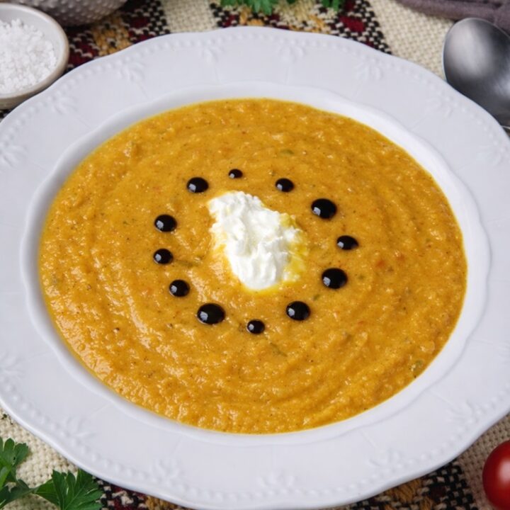 Pumpkin and Carrot soup with sweet potato image