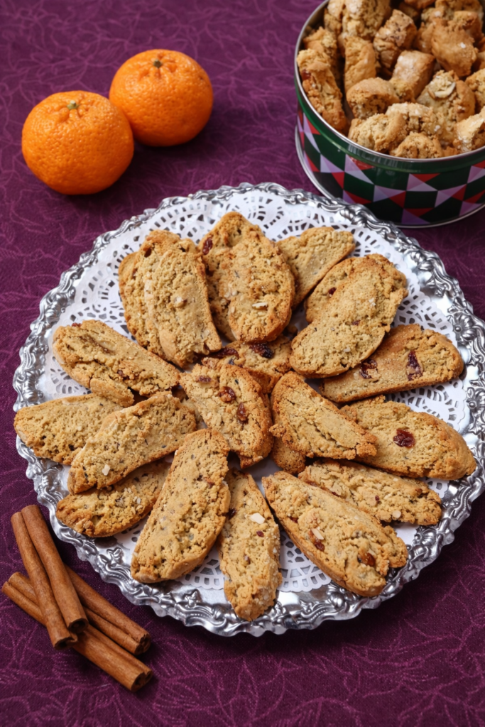 Olive oil mandarin paximadia biscotti image