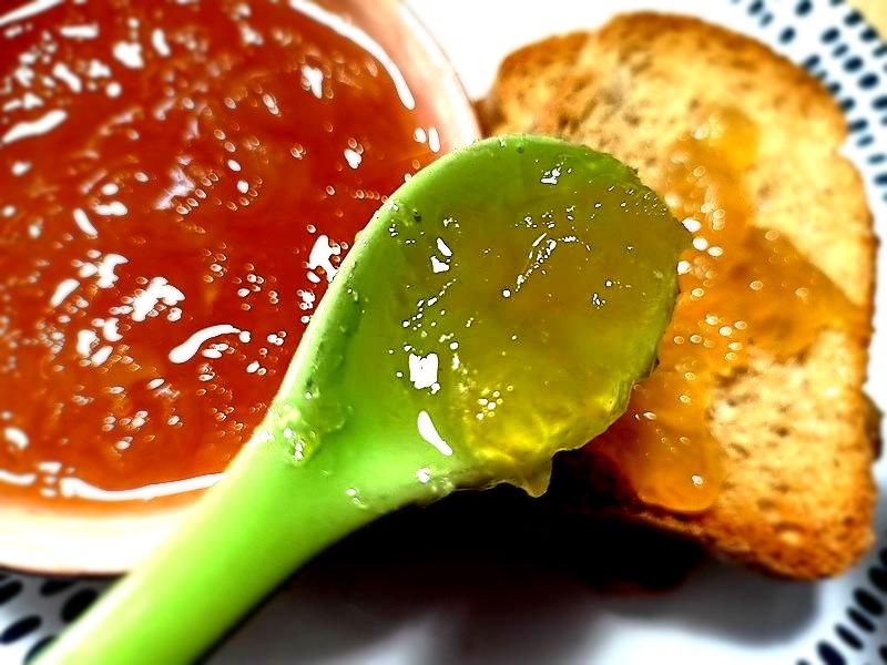 Pomelo marmalade on toast image