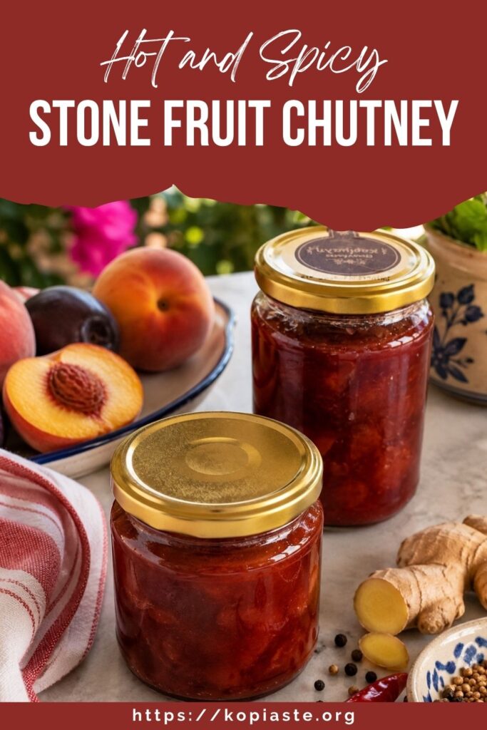 Collage Hote and Spicy Stone fruit image