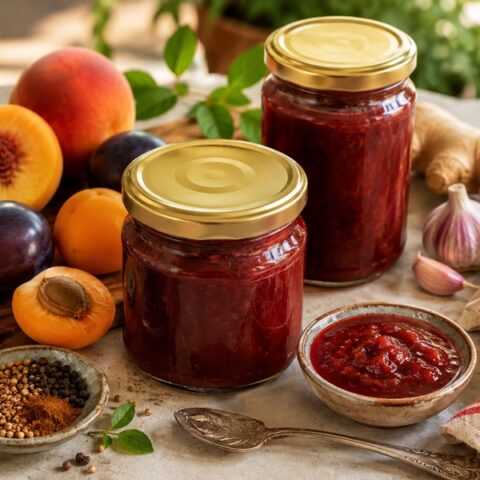 Hot and spicy stone fruit chutney image