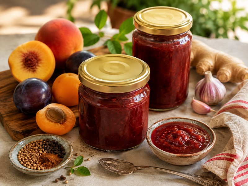 Hot and spicy stone fruit chutney image