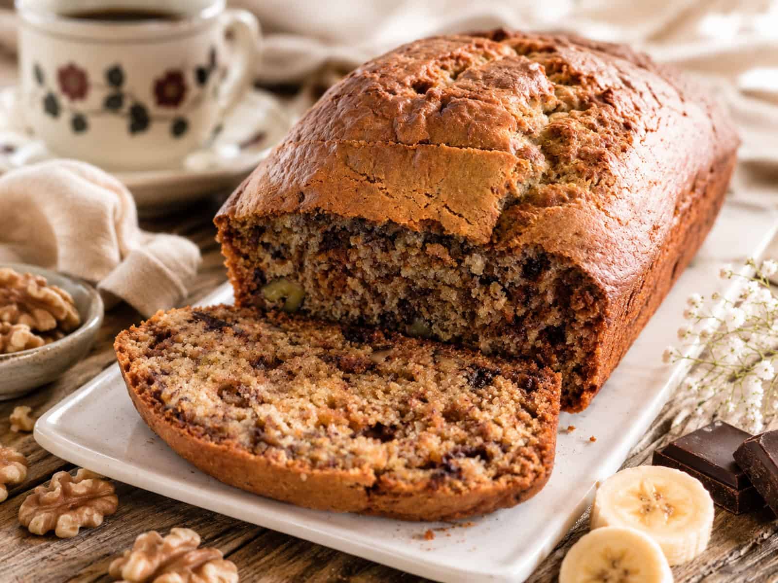 Moist banana bread image