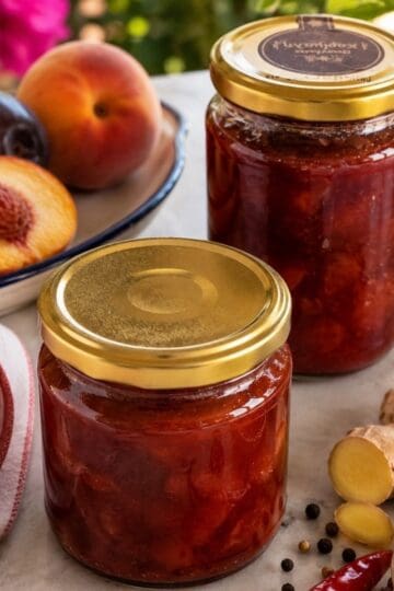 New stone fruit ready to make the chutney image