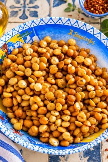 Mediterranean Chickpeas in a Patterned Bowl featured image