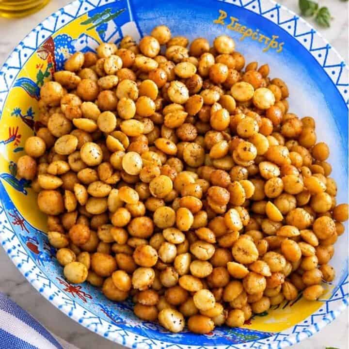 Crispy Cypriot Koudames - Air Fryer Spiced Chickpeas